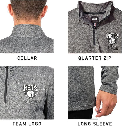 Men's NBA Official Super Soft Quarter-Zip Long Sleeve Tee