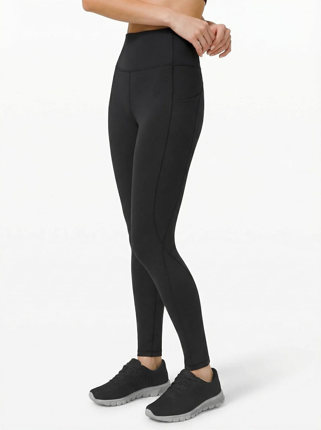 High-Waisted Women's Yoga Pants with Pockets, Tummy Control Leggings for Workouts