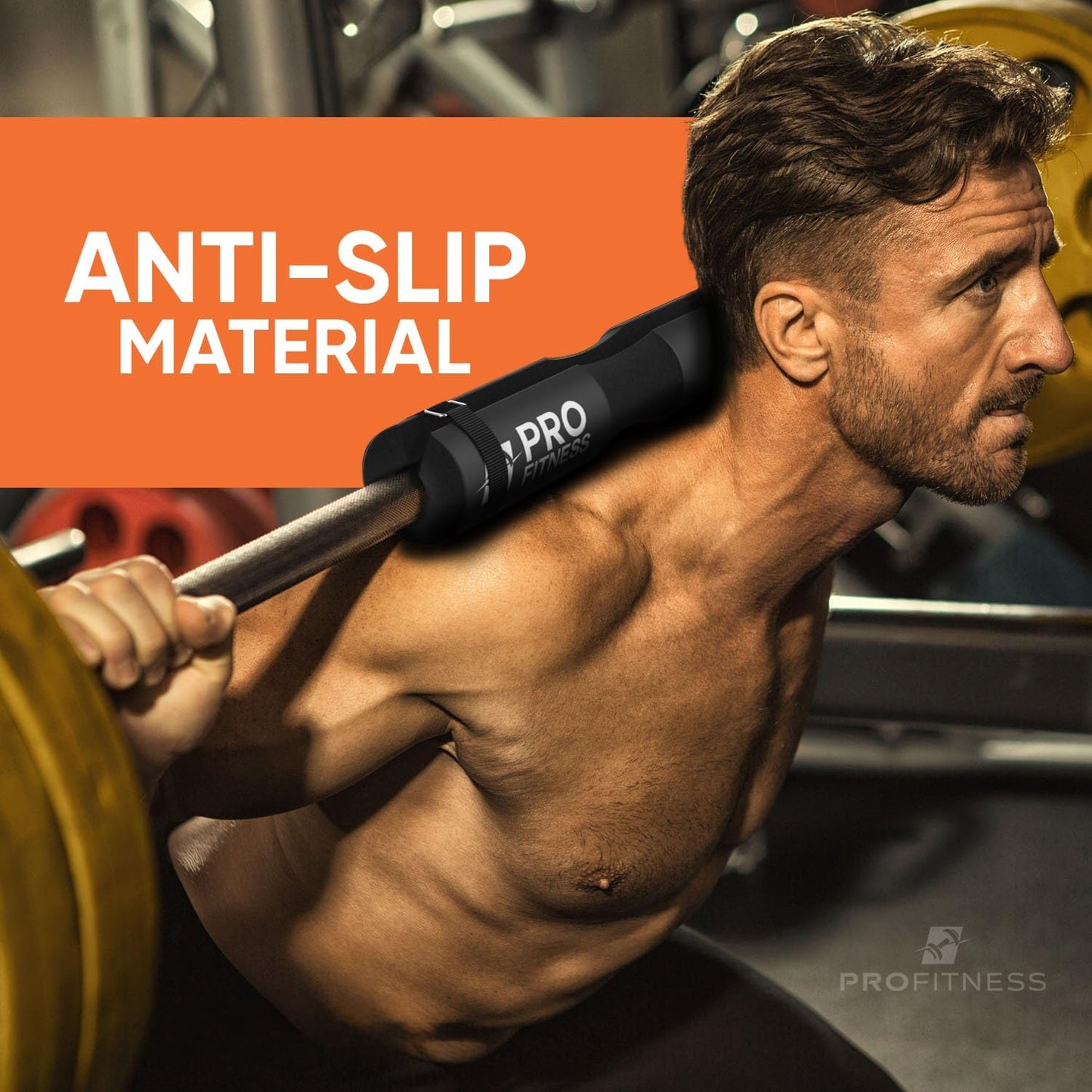 Barbell Pad for Hip Thrusts, Squats, and Lunges - Cushioned Bar Pad for Olympic and Standard Bars