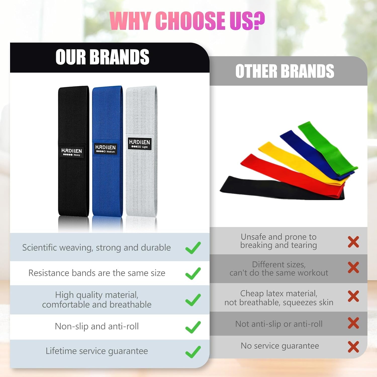 Professional Resistance Bands for Exercise - Adjustable Elastic Stretch Bands for Men and Women, Ideal for Physical Therapy, Home Fitness, Strength Training, and Yoga with Carry Bag
