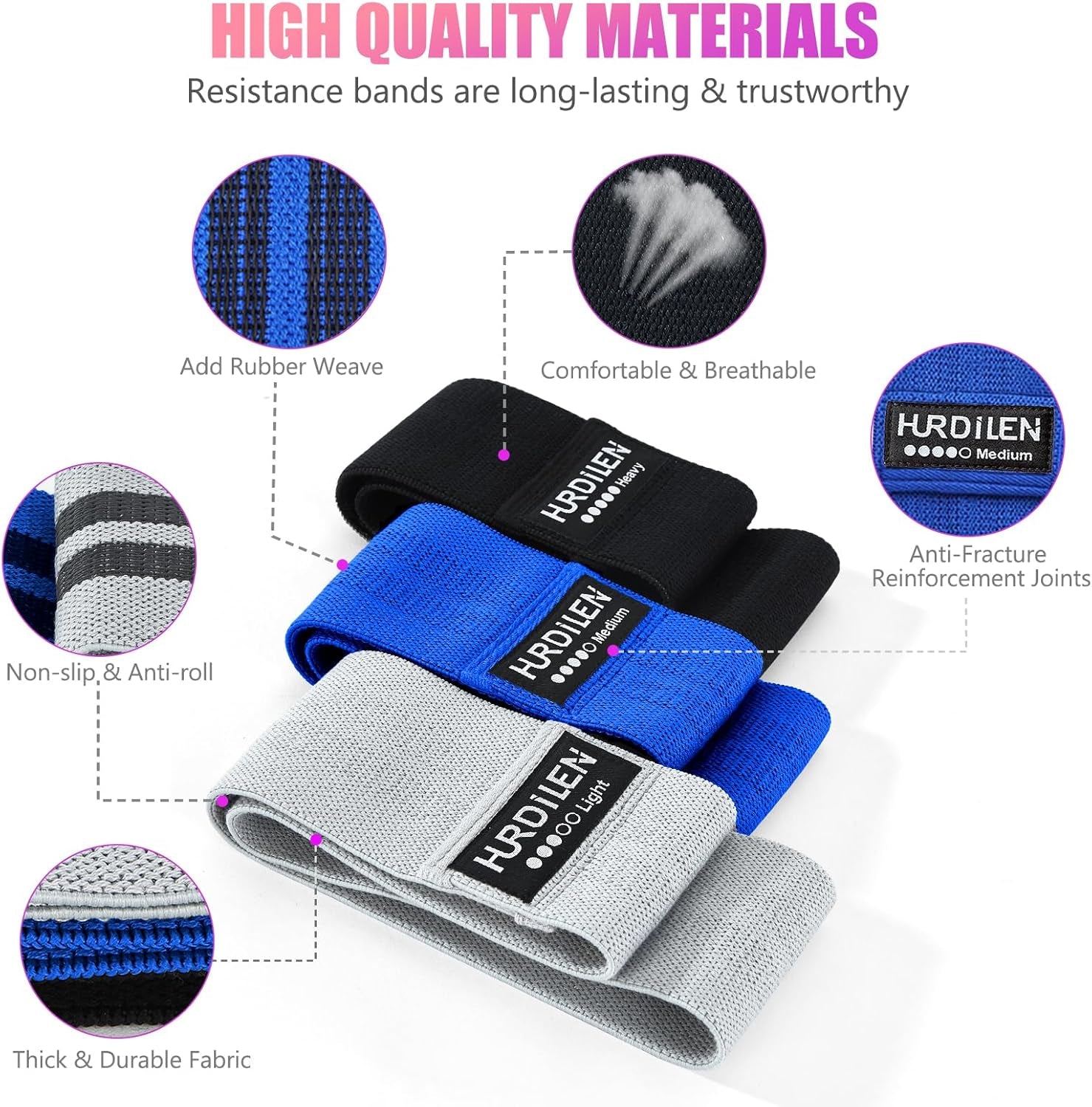 Professional Resistance Bands for Exercise - Adjustable Elastic Stretch Bands for Men and Women, Ideal for Physical Therapy, Home Fitness, Strength Training, and Yoga with Carry Bag