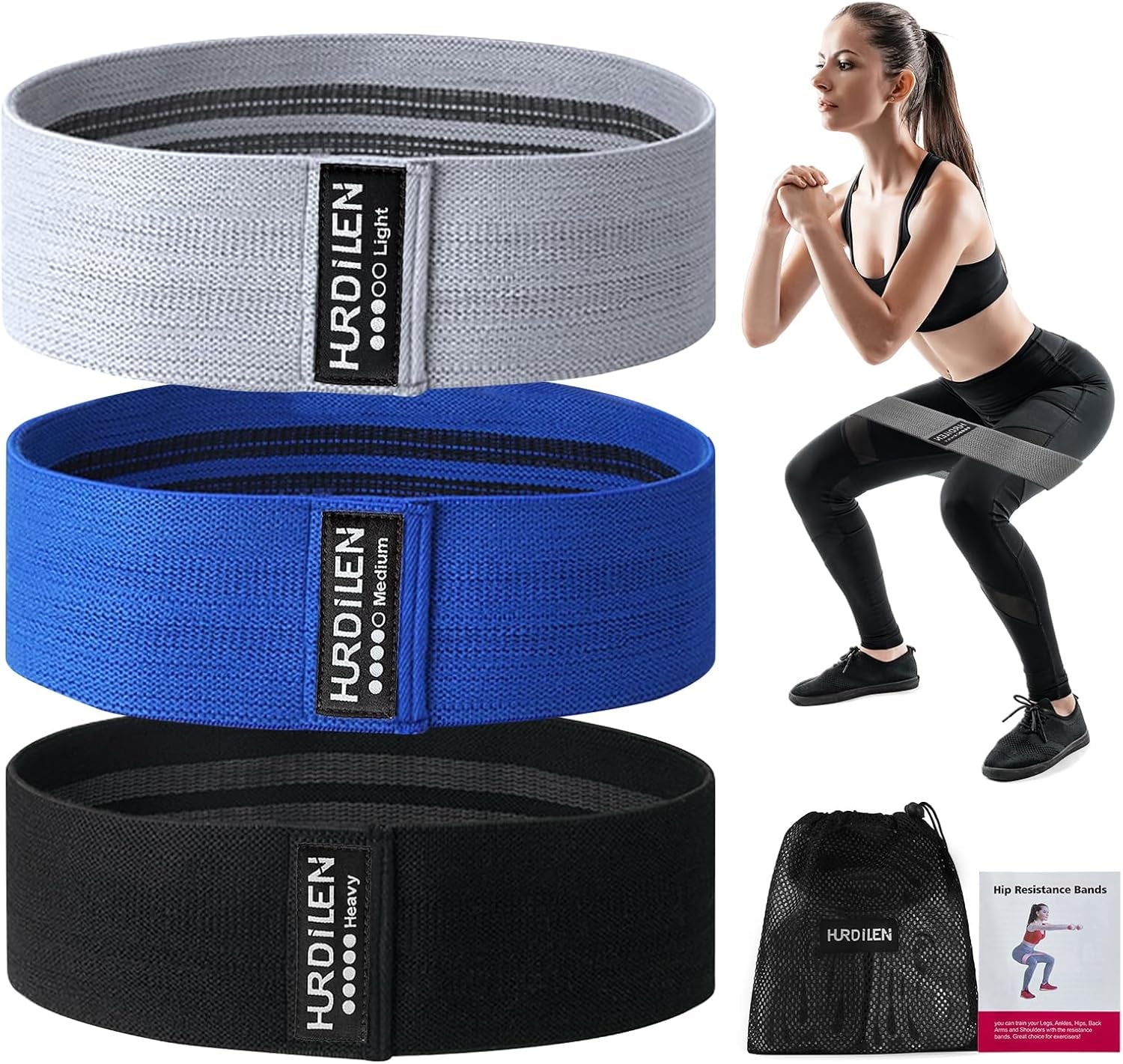 Professional Resistance Bands for Exercise - Adjustable Elastic Stretch Bands for Men and Women, Ideal for Physical Therapy, Home Fitness, Strength Training, and Yoga with Carry Bag