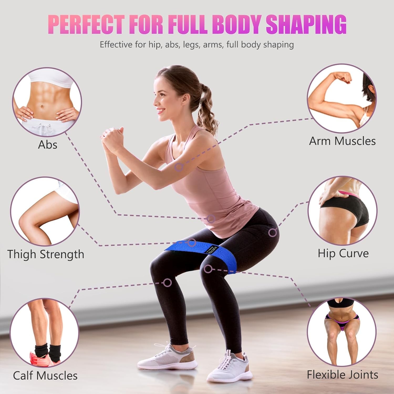 Professional Resistance Bands for Exercise - Adjustable Elastic Stretch Bands for Men and Women, Ideal for Physical Therapy, Home Fitness, Strength Training, and Yoga with Carry Bag