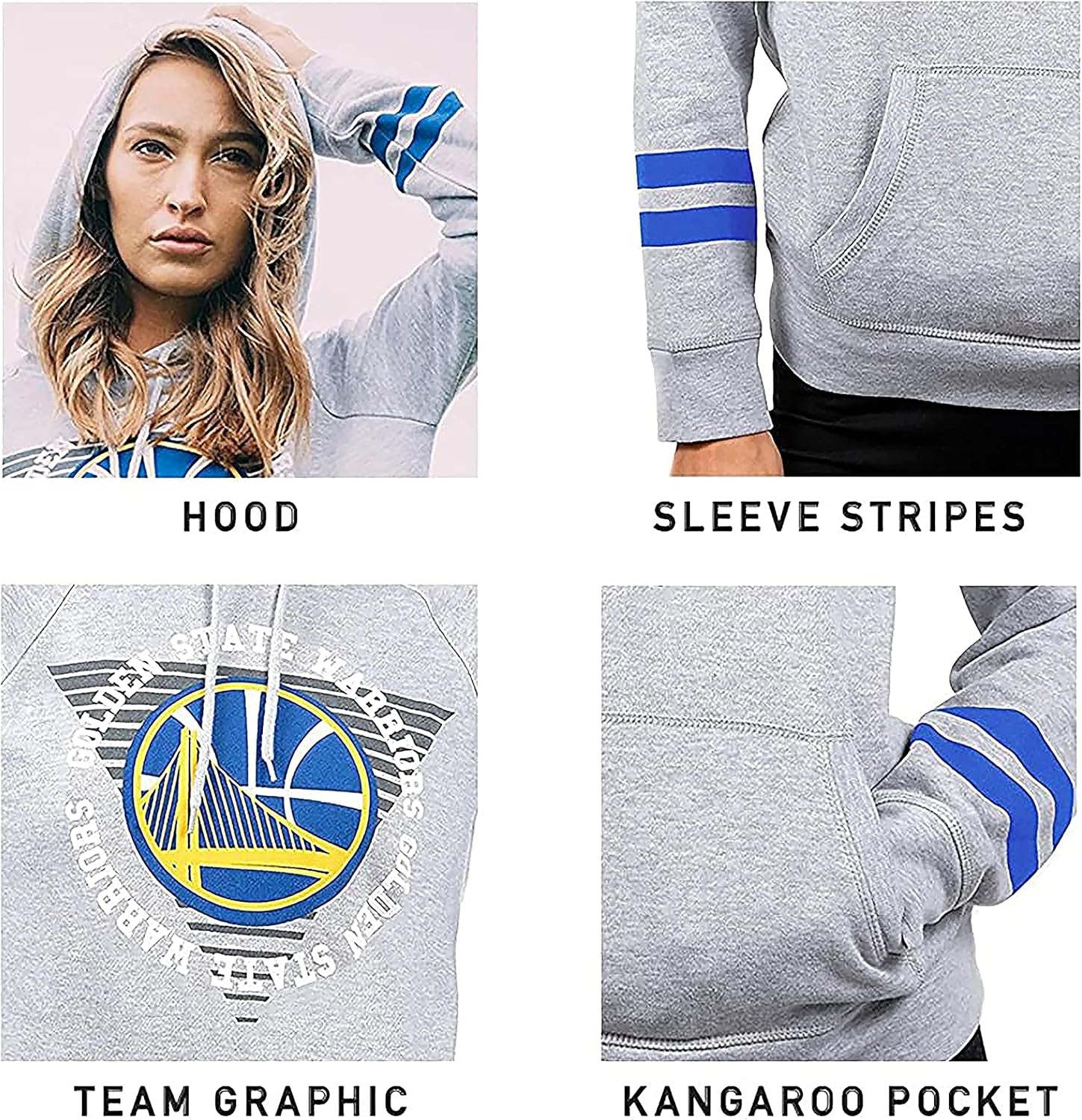 Women's NBA Soft Fleece Cropped Pullover Hoodie