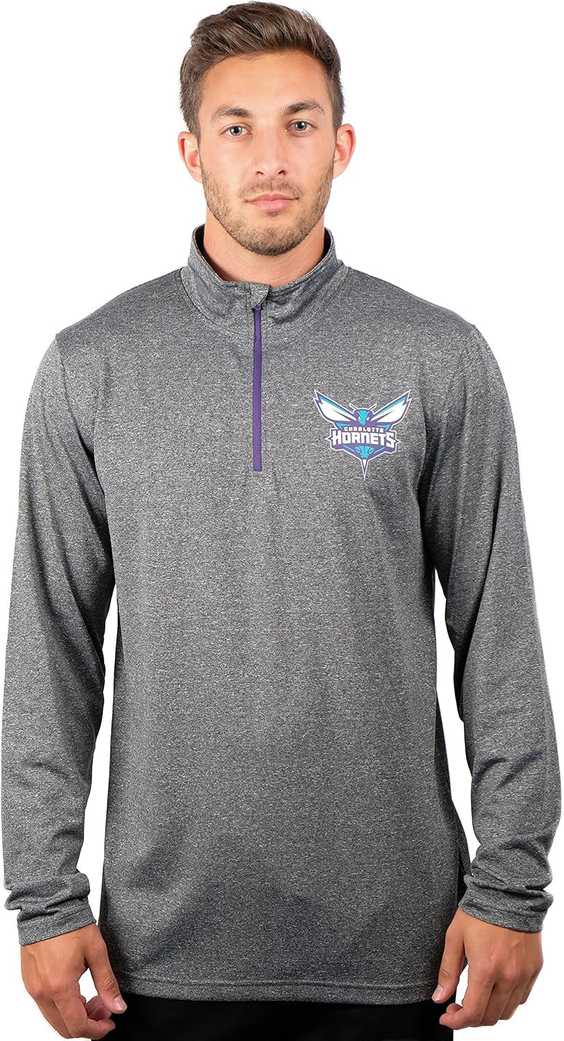 Men's NBA Official Super Soft Quarter-Zip Long Sleeve Tee